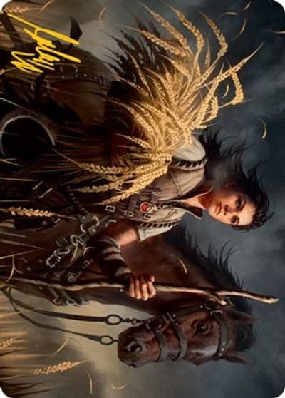 Ambitious Farmhand Art Card Gold Stamped Signature Art Series: Innistrad: Midnight Hunt Magic card