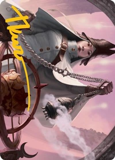 Celestus Sanctifier Art Card Gold Stamped Signature Art Series: Innistrad: Midnight Hunt Magic card