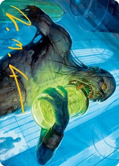 Larder Zombie Art Card Gold Stamped Signature Art Series: Innistrad: Midnight Hunt Magic card