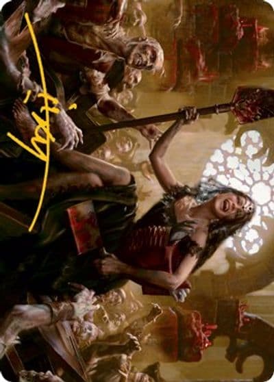 Gisa Glorious Resurrector Art Card Gold Stamped Signature Art Series: Innistrad: Midnight Hunt Magic card