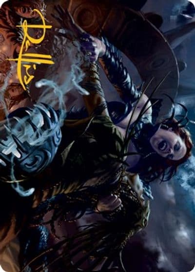 Olivias Midnight Ambush Art Card Gold Stamped Signature Art Series: Innistrad: Midnight Hunt Magic card