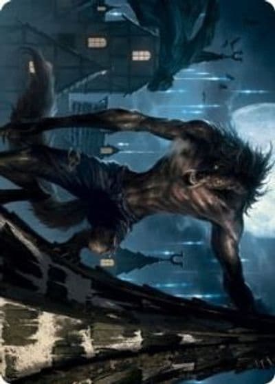 Stalking Predator Art Card Art Series: Innistrad: Midnight Hunt Magic card