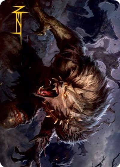 Village Reavers Art Card Gold Stamped Signature Art Series: Innistrad: Midnight Hunt Magic card