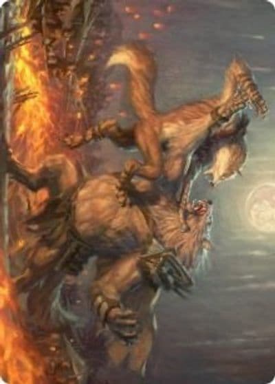 Duel for Dominance Art Card Art Series: Innistrad: Midnight Hunt Magic card