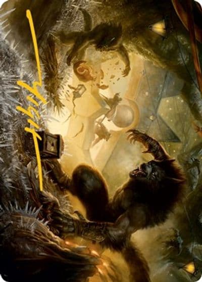 Storm the Festival Art Card Gold Stamped Signature Art Series: Innistrad: Midnight Hunt Magic card