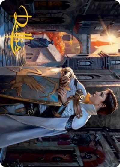 Dennick Pious Apprentice Art Card Gold Stamped Signature Art Series: Innistrad: Midnight Hunt Magic card