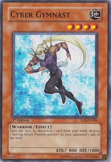 Cyber Gymnast Enemy of Justice Yu-Gi-Oh! card