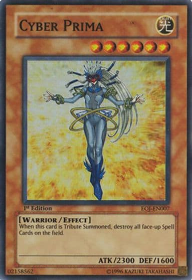 Cyber Prima Enemy of Justice Yu-Gi-Oh! card
