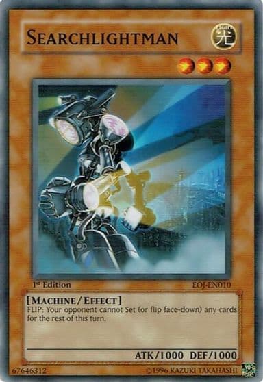 Searchlightman Enemy of Justice Yu-Gi-Oh! card