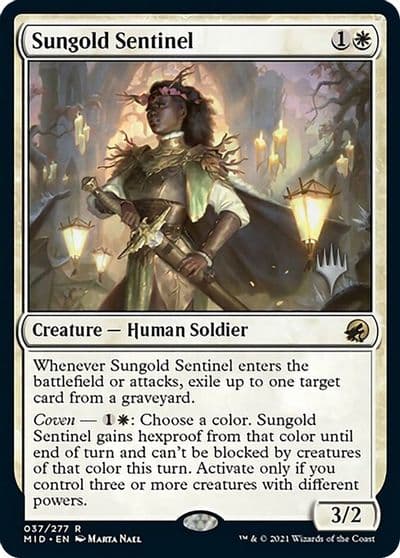 Sungold Sentinel Promo Pack: Innistrad: Midnight Hunt Magic card