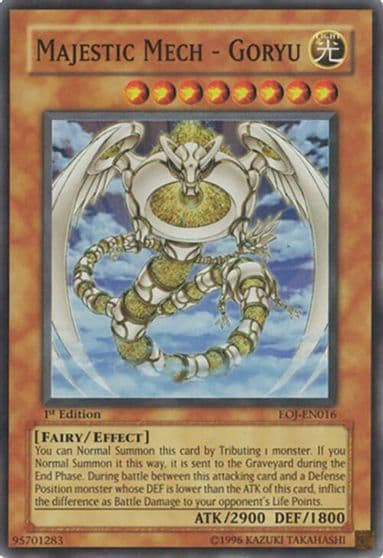 Majestic Mech Goryu Enemy of Justice Yu-Gi-Oh! card