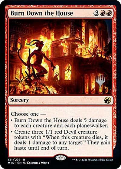 Burn Down the House Promo Pack: Innistrad: Midnight Hunt Magic card