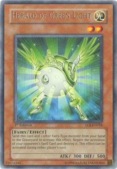 Herald of Green Light Enemy of Justice Yu-Gi-Oh! card