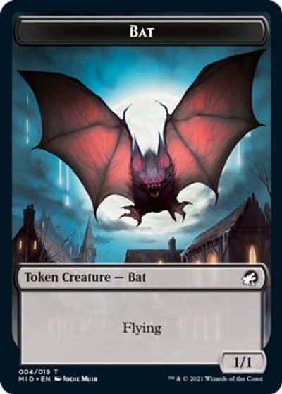 Bat Token Innistrad: Midnight Hunt Magic card