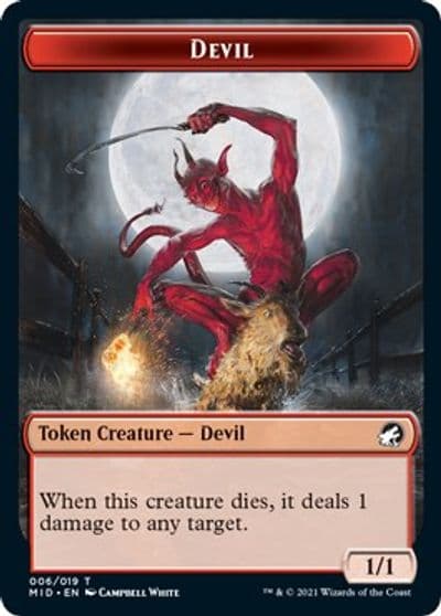 Devil Token Innistrad: Midnight Hunt Magic card