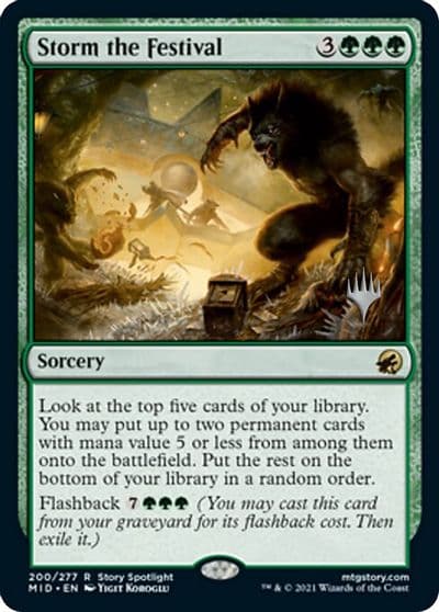 Storm the Festival Promo Pack: Innistrad: Midnight Hunt Magic card