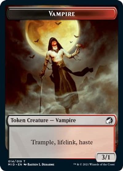 Vampire Token Innistrad: Midnight Hunt Magic card