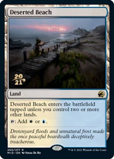Deserted Beach Prerelease Cards Magic card