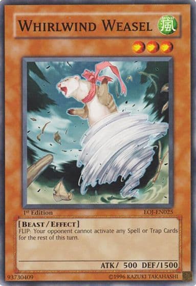 Whirlwind Weasel Enemy of Justice Yu-Gi-Oh! card