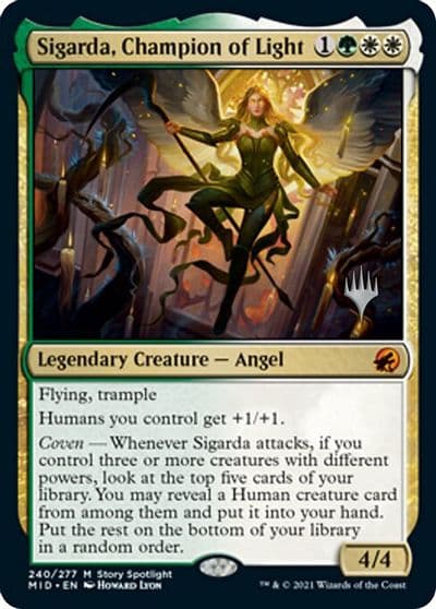 Sigarda Champion of Light Promo Pack: Innistrad: Midnight Hunt Magic card