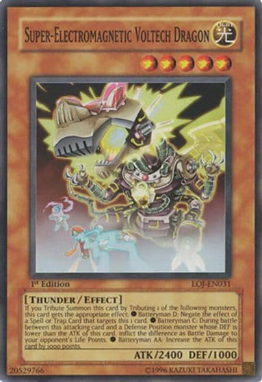 Super Electromagnetic Voltech Dragon Enemy of Justice Yu-Gi-Oh! card