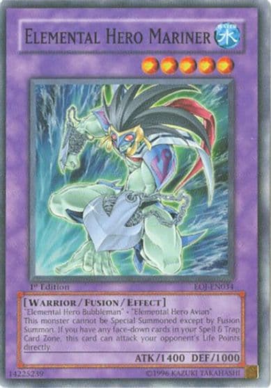 Elemental Hero Mariner Enemy of Justice Yu-Gi-Oh! card