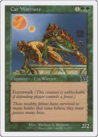 Cat Warriors Classic Sixth Edition Magic card