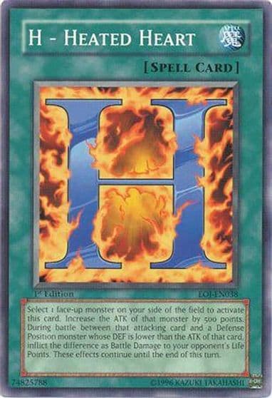 H Heated Heart Enemy of Justice Yu-Gi-Oh! card