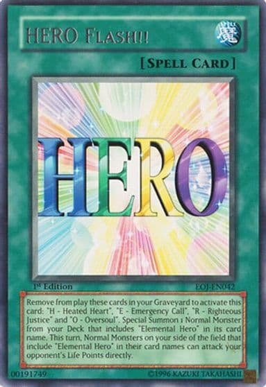 HERO Flash Enemy of Justice Yu-Gi-Oh! card