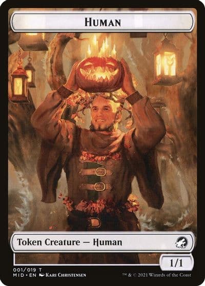 Human Insect Double Sided Token Innistrad: Midnight Hunt Magic card