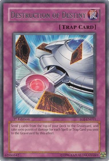 Destruction of Destiny Enemy of Justice Yu-Gi-Oh! card