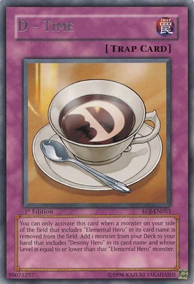 D Time Enemy of Justice Yu-Gi-Oh! card