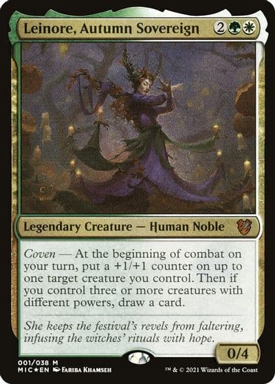 Leinore Autumn Sovereign Display Commander Thick Stock Commander: Innistrad: Midnight Hunt Magic card
