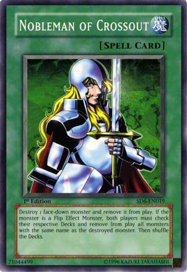 Nobleman of Crossout Structure Deck: Spellcaster's Judgment Yu-Gi-Oh! card