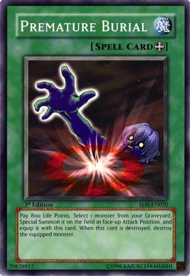 Premature Burial Structure Deck: Spellcaster's Judgment Yu-Gi-Oh! card