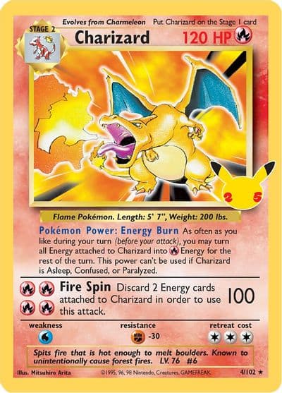 Charizard Celebrations: Classic Collection Pokemon card