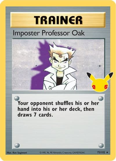 Imposter Professor Oak Celebrations: Classic Collection Pokemon card