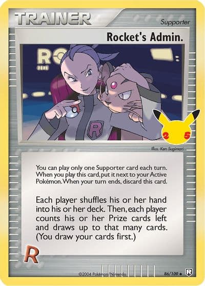 Rocket's Admin. Celebrations: Classic Collection Pokemon card