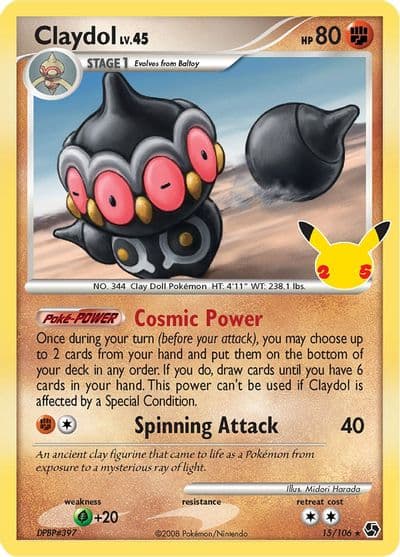 Claydol Celebrations: Classic Collection Pokemon card