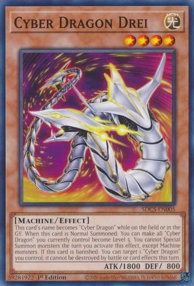 Cyber Dragon Drei Structure Deck: Cyber Strike Yu-Gi-Oh! card
