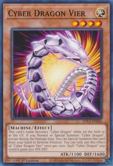 Cyber Dragon Vier Structure Deck: Cyber Strike Yu-Gi-Oh! card