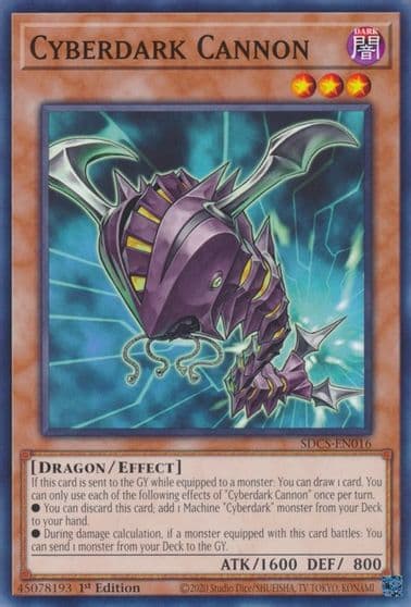 Cyberdark Cannon Structure Deck: Cyber Strike Yu-Gi-Oh! card