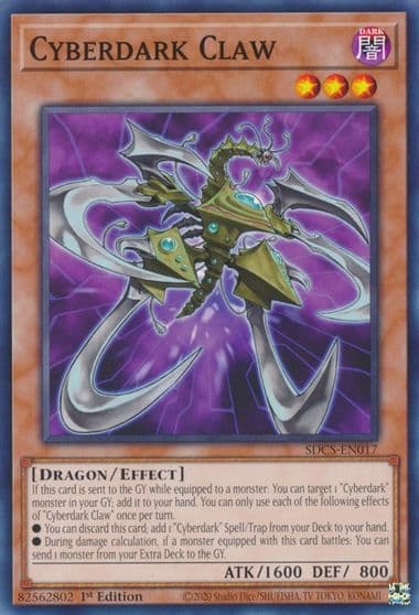 Cyberdark Claw Structure Deck: Cyber Strike Yu-Gi-Oh! card