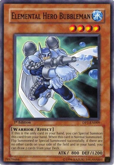 Elemental Hero Bubbleman Duelist Pack 1: Jaden Yuki Yu-Gi-Oh! card