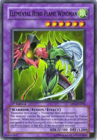 Elemental HERO Flame Wingman Duelist Pack 1: Jaden Yuki Yu-Gi-Oh! card