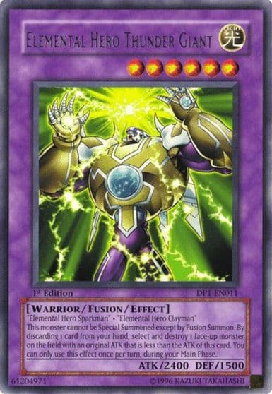 Elemental Hero Thunder Giant Duelist Pack 1: Jaden Yuki Yu-Gi-Oh! card