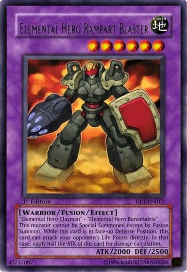 Elemental Hero Rampart Blaster Duelist Pack 1: Jaden Yuki Yu-Gi-Oh! card