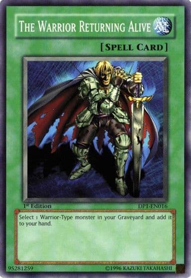 The Warrior Returning Alive Duelist Pack 1: Jaden Yuki Yu-Gi-Oh! card