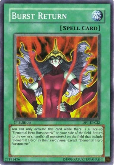 Burst Return Duelist Pack 1: Jaden Yuki Yu-Gi-Oh! card