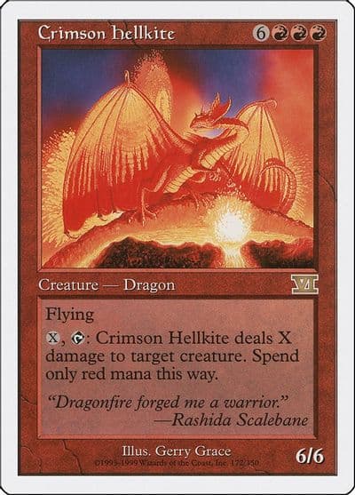 Crimson Hellkite Classic Sixth Edition Magic card